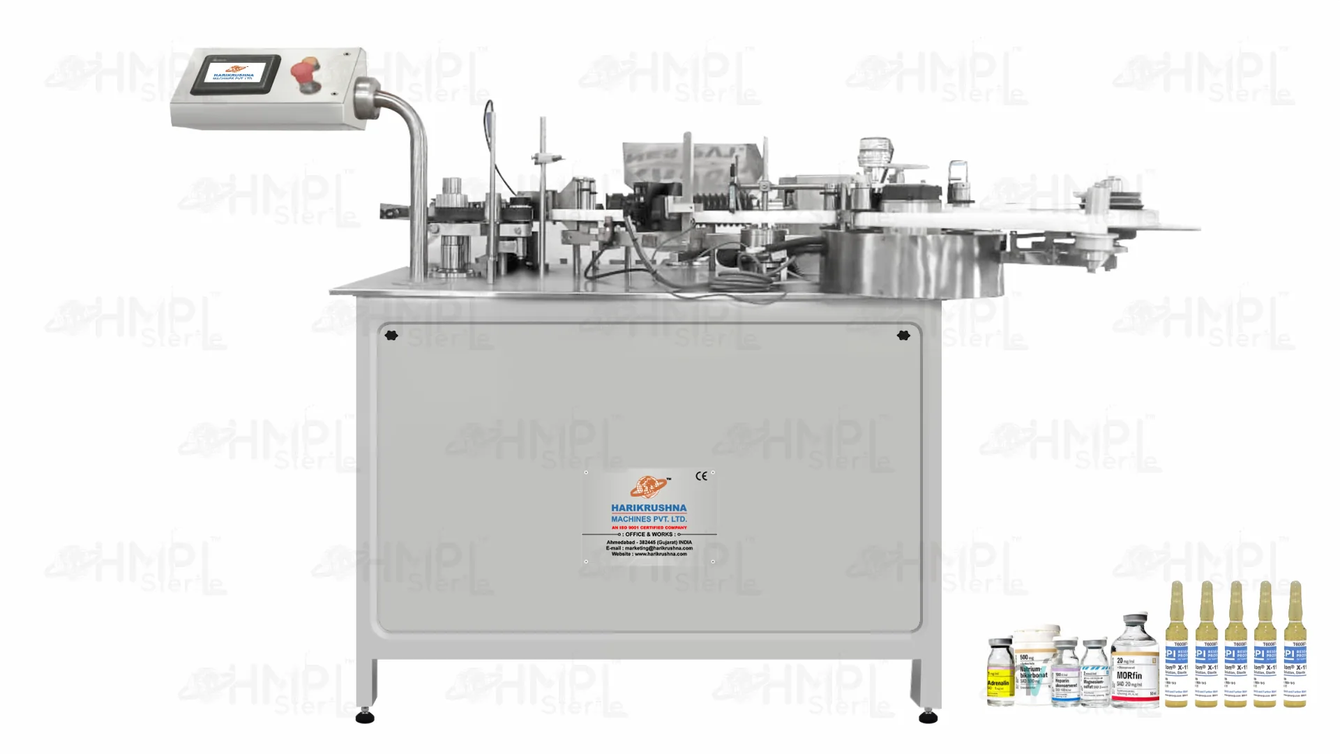 Automatic High-Speed Ampoule Vial Sticker Labelling Machine-HMPL Sterile
