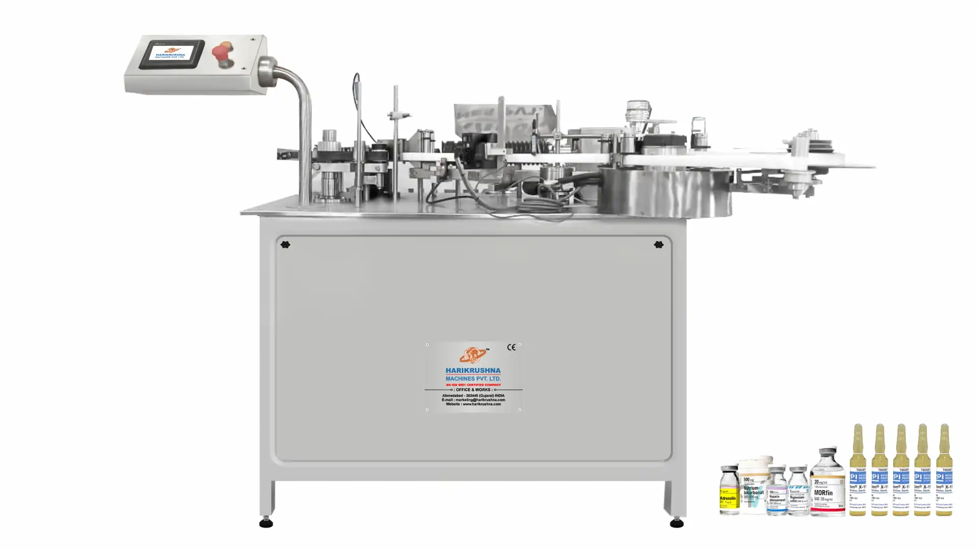 Automatic High-Speed Ampoule and Vial Sticker Labelling Machine