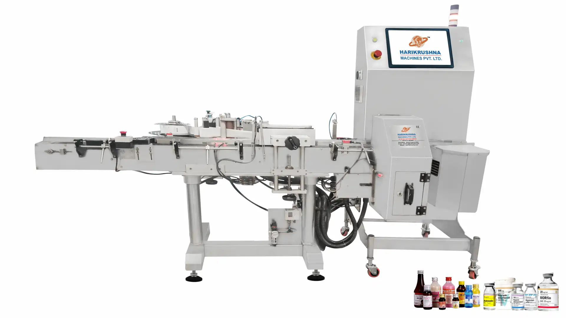 Automatic Premium Bottle Sticker Labelling Machine with 21 CFR System