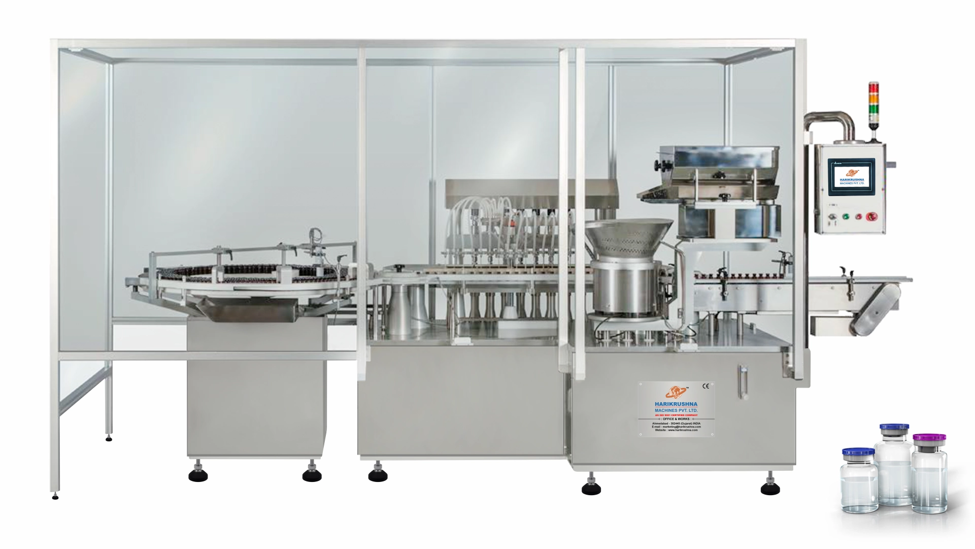 Automatic Vial Filling Machine and Rubber Bunging Machine-HMPL