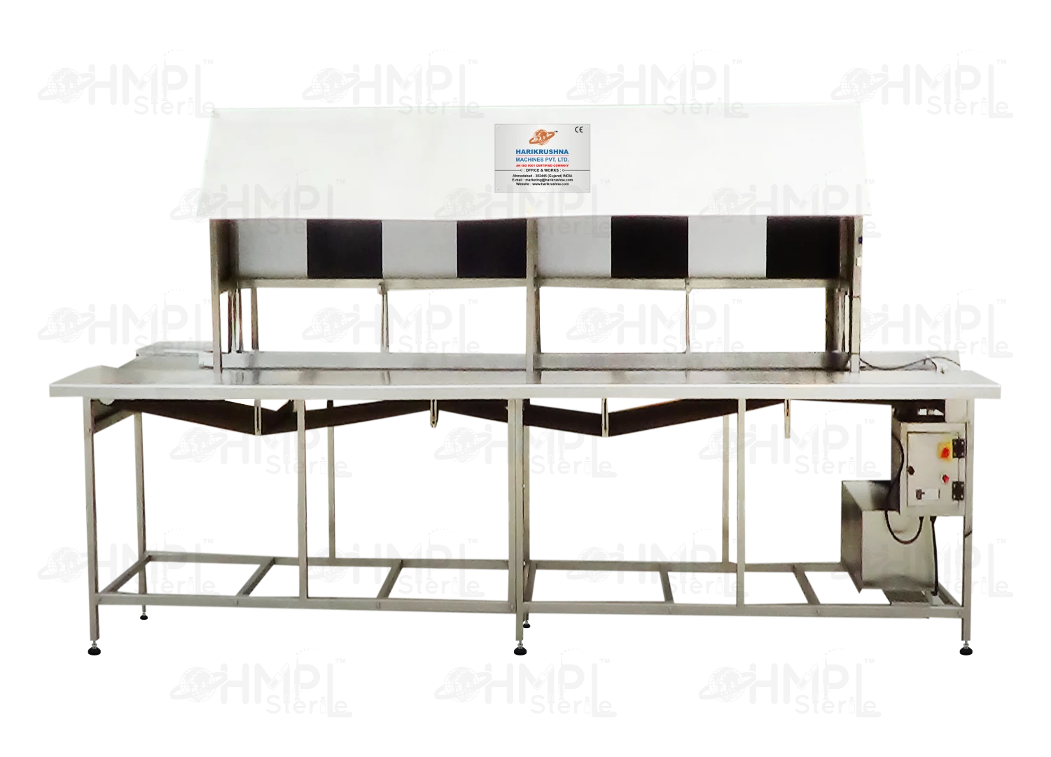 Visual Inspection Conveyor for IV Bottles