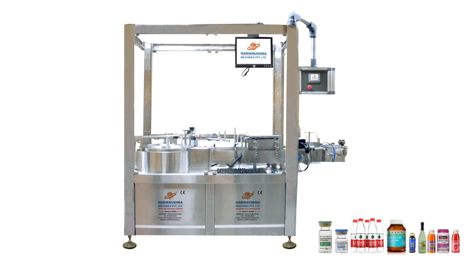 Automatic Sticker Labelling Machine with Turntable