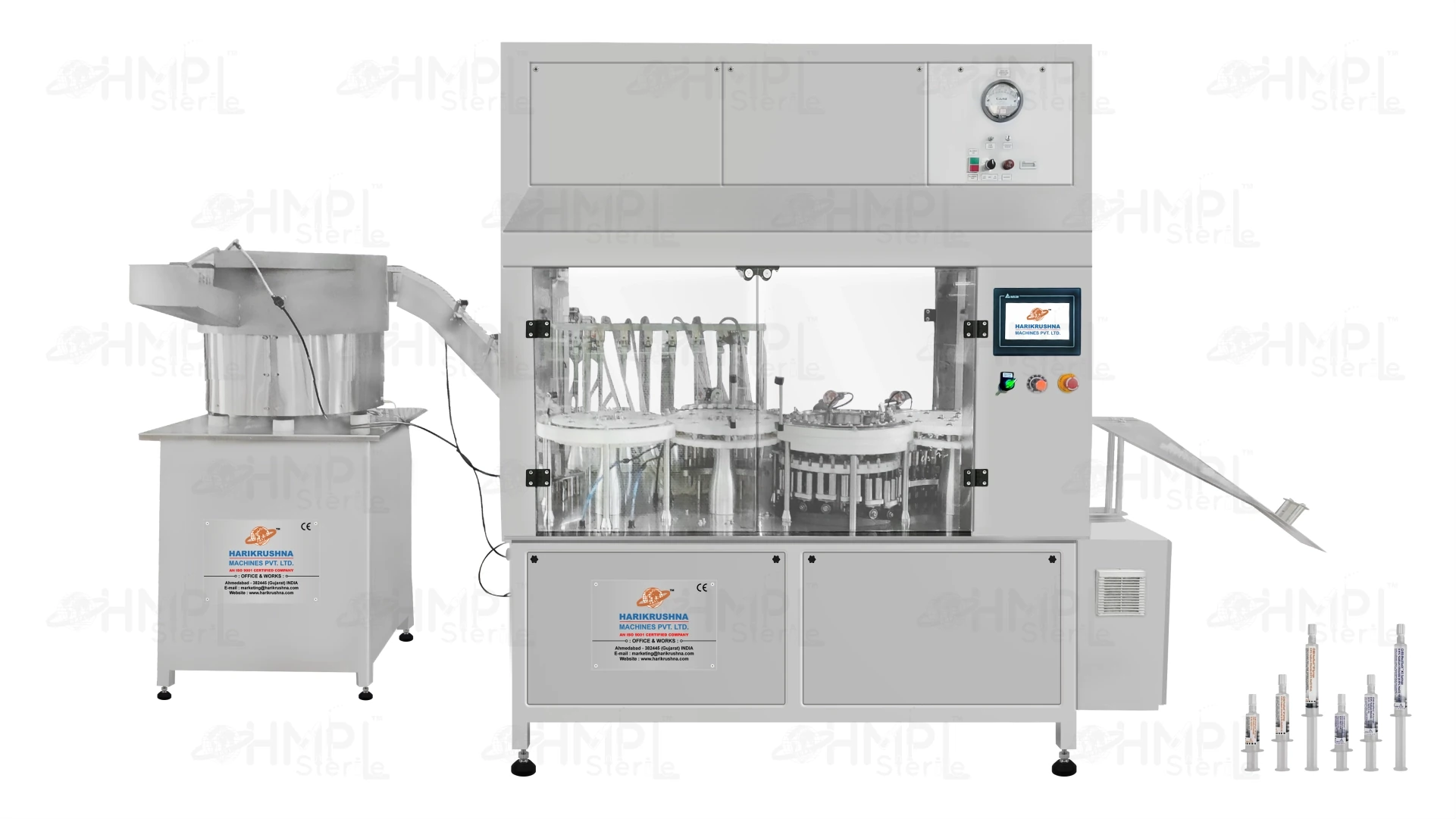 Pre-Filled Flush Syringe Filling and Capping Machine with Reverse System