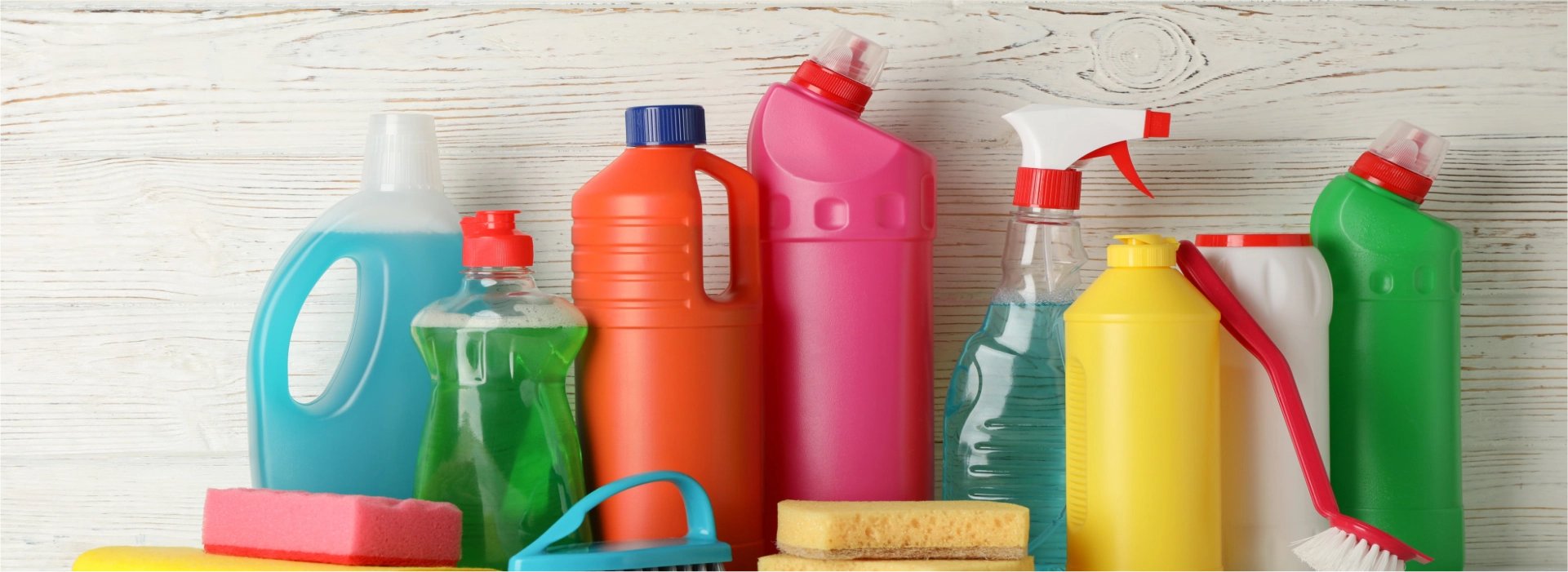 Household Cleaning Products Banner