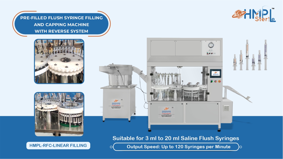 Pre-Filled Flush Syringe Filling and Capping Machine with a Reverse System-HMPL Sterile