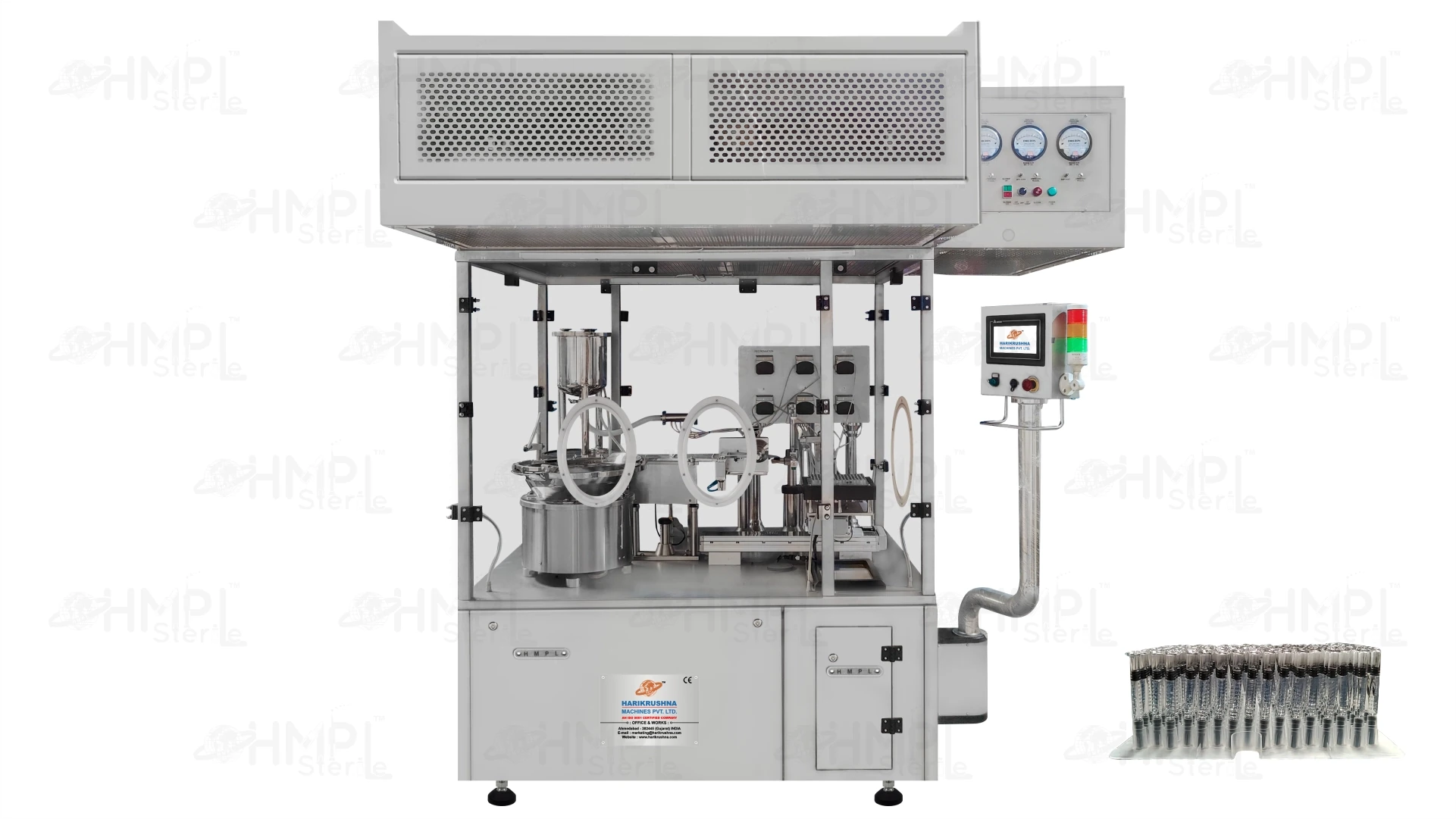 Nested Pre-filled Syringe, Cartridge & Vials Filling & Stoppering Machine